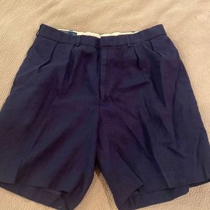 Ralph Lauren linen navy shorts 35